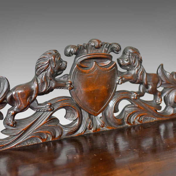 Antique Console Table, Mid 19th Century, Scottish, Oak, Carved, Side, Circa 1860 - London Fine Antiques