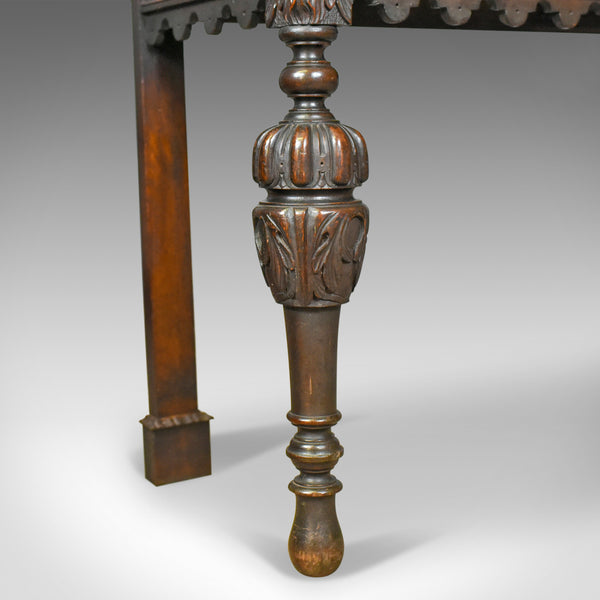 Antique Console Table, Mid 19th Century, Scottish, Oak, Carved, Side, Circa 1860 - London Fine Antiques