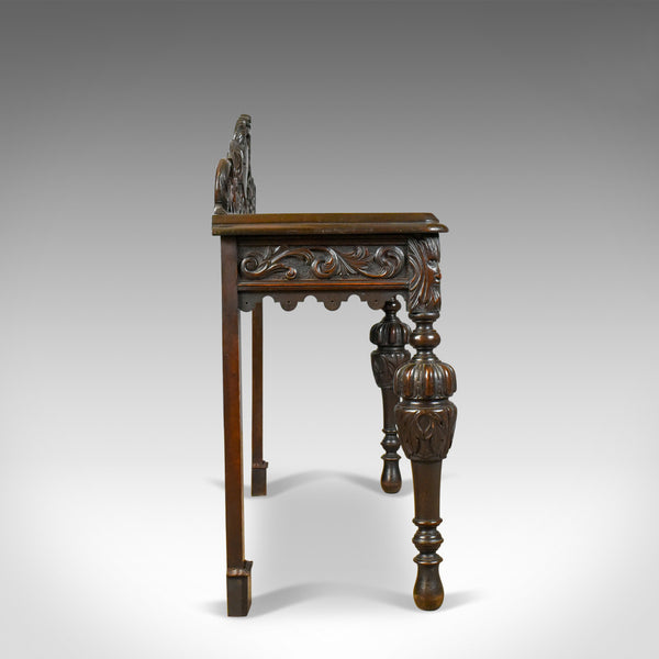 Antique Console Table, Mid 19th Century, Scottish, Oak, Carved, Side, Circa 1860 - London Fine Antiques