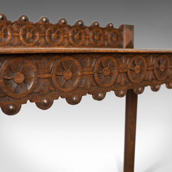 Antique Console Table, Scottish, Oak, Carved, 19th Century Circa 1890 - London Fine Antiques