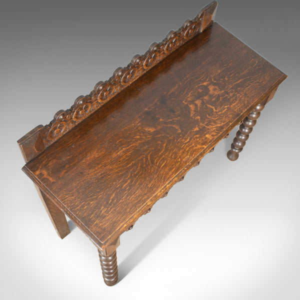 Antique Console Table, Scottish, Oak, Carved, 19th Century Circa 1890 - London Fine Antiques