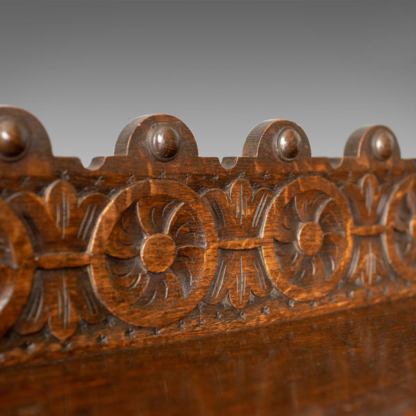 Antique Console Table, Scottish, Oak, Carved, 19th Century Circa 1890 - London Fine Antiques