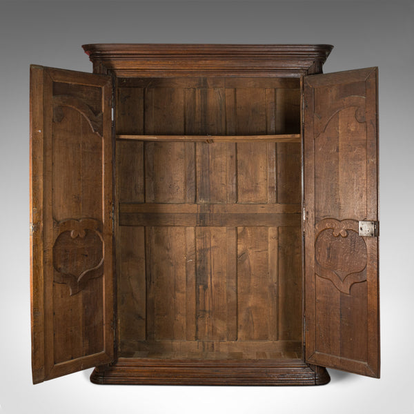 Antique Continental Armoire, French, Oak, Wardrobe, Mid-19th Century, Circa 1850 - London Fine Antiques