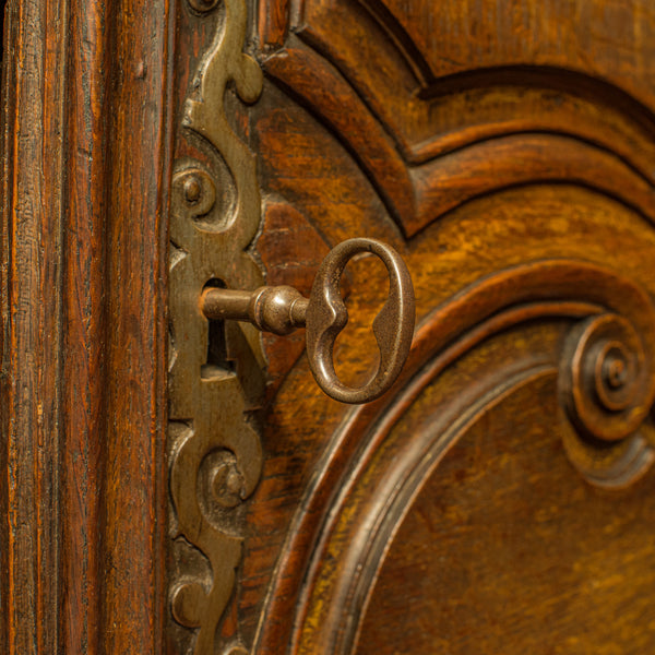 Antique Continental Armoire, French, Oak, Wardrobe, Mid-19th Century, Circa 1850 - London Fine Antiques