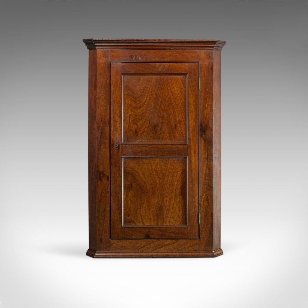 Antique Corner Cabinet, English, Georgian, Mahogany, Cupboard, Circa 1800 - London Fine Antiques
