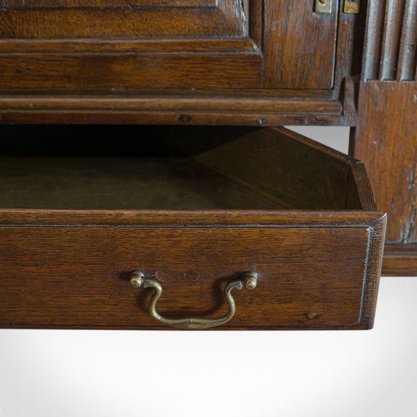 Antique Corner Cabinet, English, Georgian, Oak, Hanging, Cupboard, Circa 1780 - London Fine Antiques