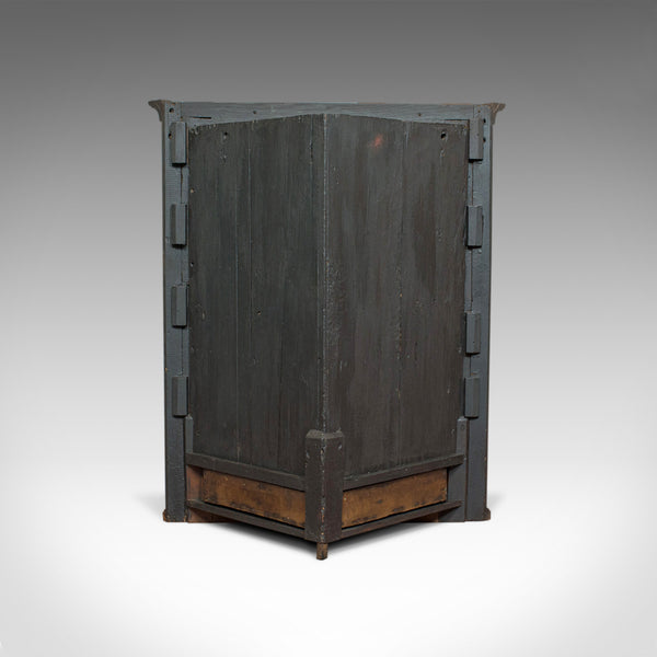 Antique Corner Cabinet, English, Georgian, Oak, Hanging, Cupboard, Circa 1780 - London Fine Antiques