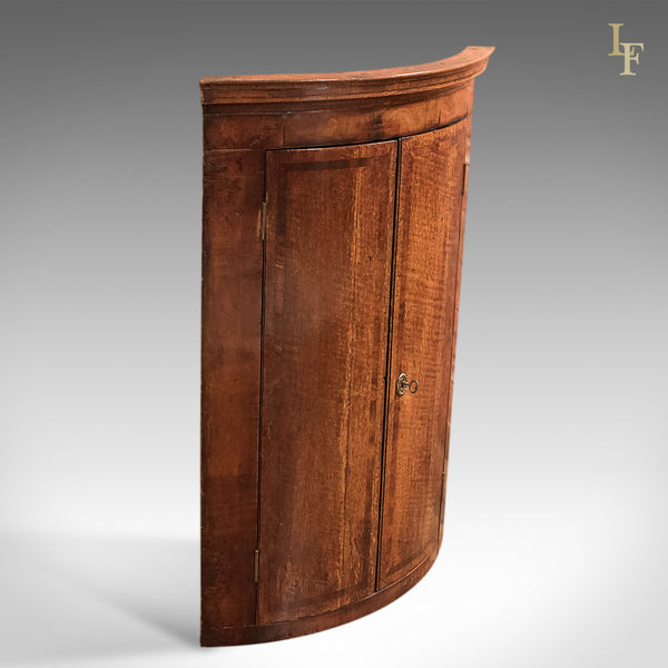Antique Corner Cabinet, Georgian Hanging Cupboard c1780 - London Fine Antiques