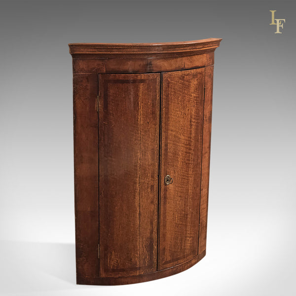 Antique Corner Cabinet, Georgian Hanging Cupboard c1780 - London Fine Antiques