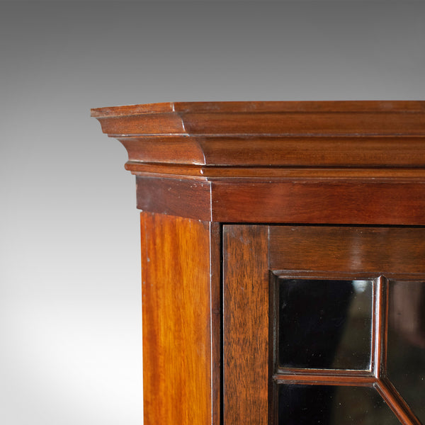 Antique Corner Cabinet, Glazed, Display, Edwardian in Georgian Taste, Circa 1910 - London Fine Antiques