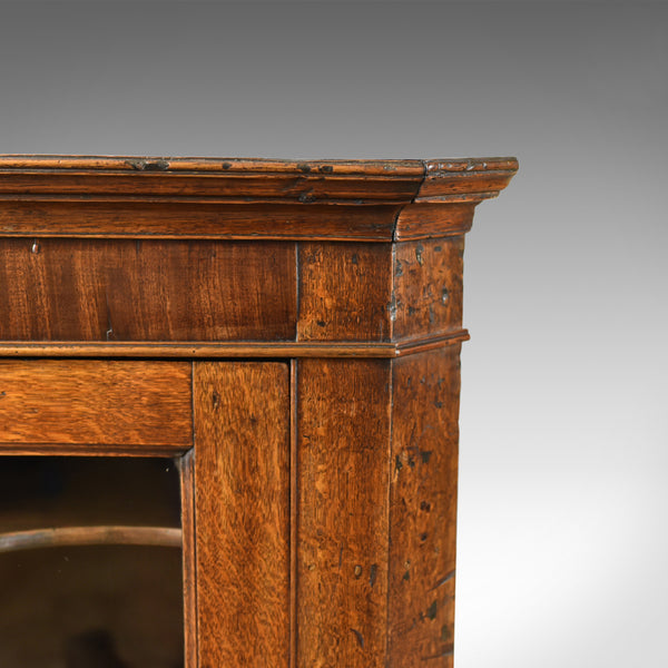 Antique Corner Cabinet, Oak, Mahogany Georgian, Glazed, Hanging, Cupboard, c1770 - London Fine Antiques