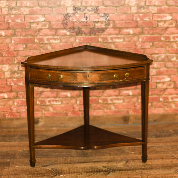 Edwardian Corner Table, C18th Revival, c.1910 - London Fine Antiques