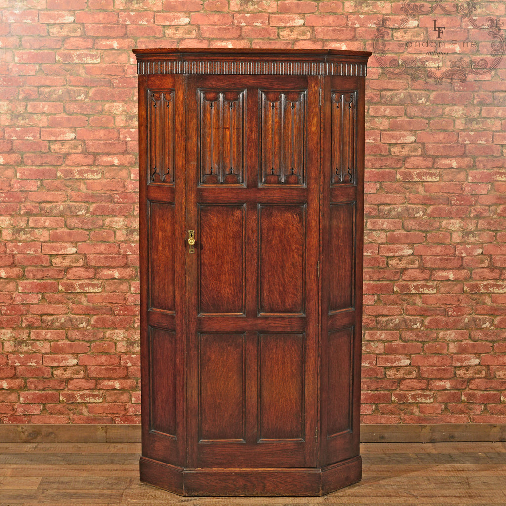 Edwardian Corner Wardrobe, Waring & Gillow, c.1910 - London Fine Antiques