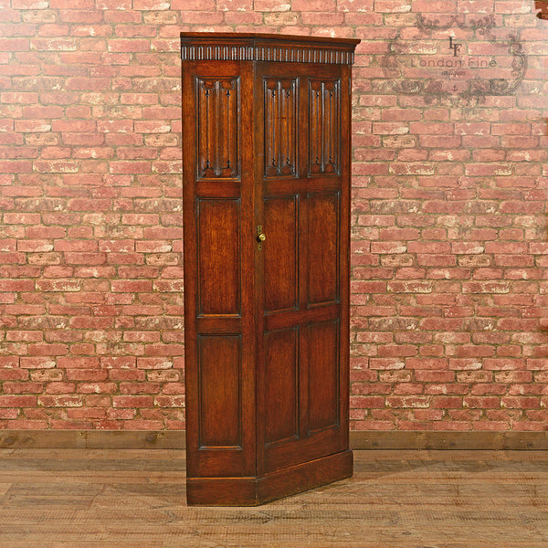 Edwardian Corner Wardrobe, Waring & Gillow, c.1910 - London Fine Antiques