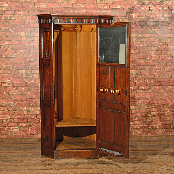Edwardian Corner Wardrobe, Waring & Gillow, c.1910 - London Fine Antiques