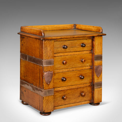 Antique Correspondence Cabinet, Scottish, Victorian, Oak, Specimen Chest c.1850 - London Fine Antiques