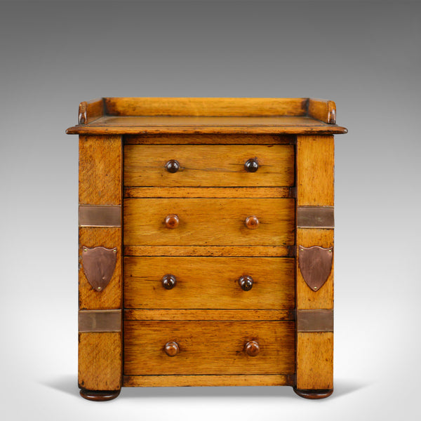 Antique Correspondence Cabinet, Scottish, Victorian, Oak, Specimen Chest c.1850 - London Fine Antiques