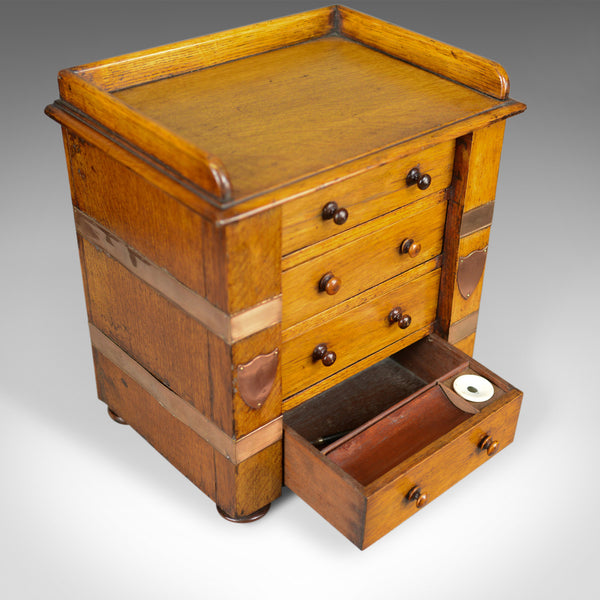 Antique Correspondence Cabinet, Scottish, Victorian, Oak, Specimen Chest c.1850 - London Fine Antiques