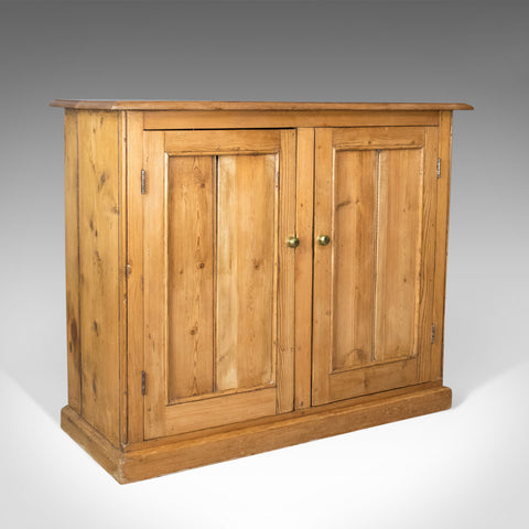 Antique Cupboard, English, Victorian, Kitchen Cabinet, Pine, Yew, Circa 1880 - London Fine Antiques