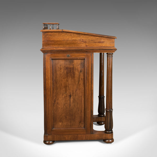 Antique Davenport, Burrey & White, Rosewood, Desk, William IV, Circa 1835 - London Fine Antiques