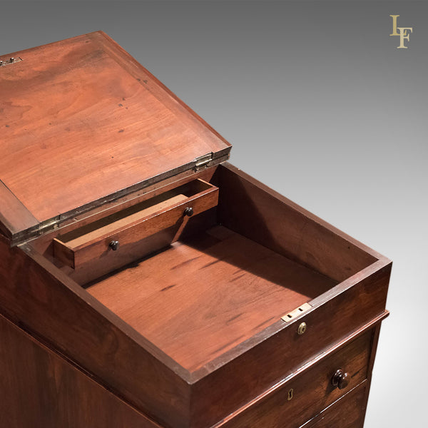 Antique Davenport, Victorian Swivel Top Desk - London Fine Antiques