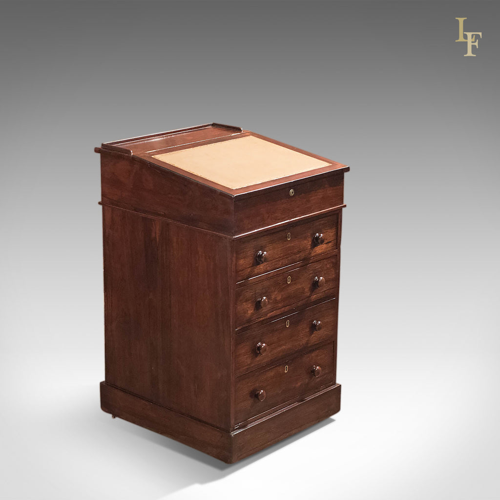 Antique Davenport, Victorian Swivel Top Desk - London Fine Antiques