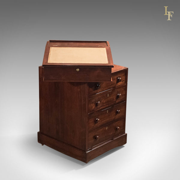 Antique Davenport, Victorian Swivel Top Desk - London Fine Antiques