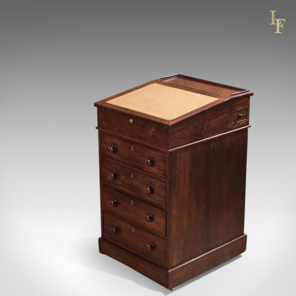 Antique Davenport, Victorian Swivel Top Desk - London Fine Antiques