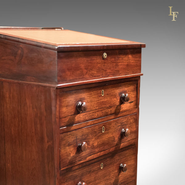 Antique Davenport, Victorian Swivel Top Desk - London Fine Antiques