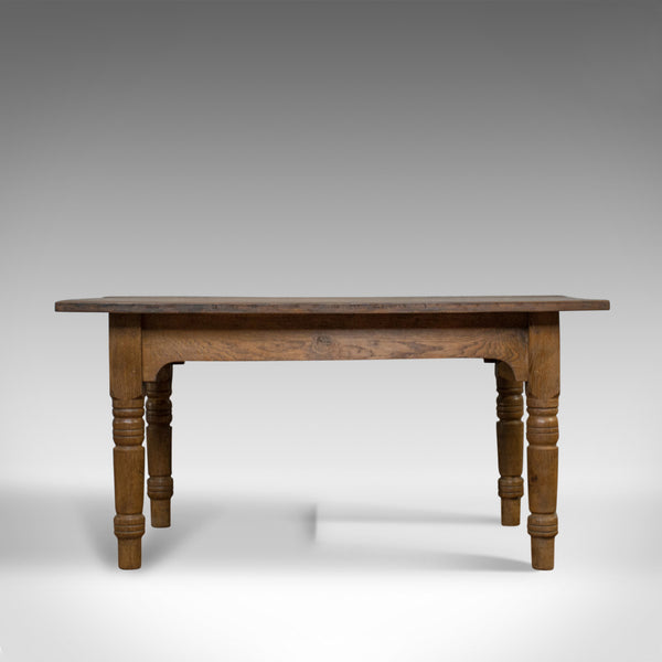 Antique Dining Table, English, Oak, Country Kitchen, Seats 4-6, Circa 1900 - London Fine Antiques