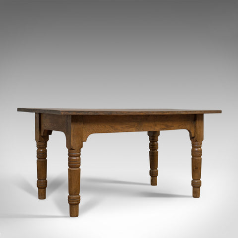 Antique Dining Table, English, Oak, Country Kitchen, Seats 4-6, Circa 1900 - London Fine Antiques