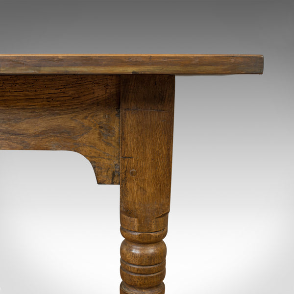 Antique Dining Table, English, Oak, Country Kitchen, Seats 4-6, Circa 1900 - London Fine Antiques