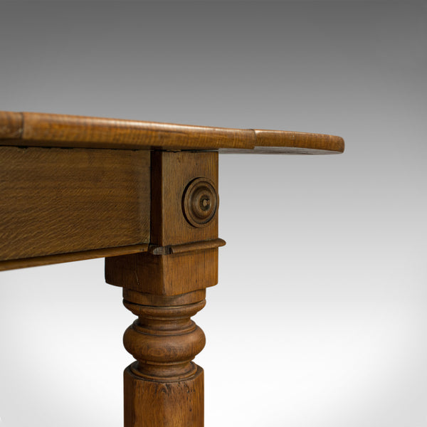 Antique Dining Table, English, Victorian, Oak, Country Kitchen, Seats Six, c1880 - London Fine Antiques