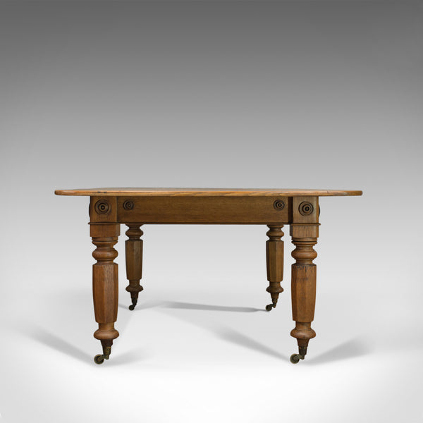 Antique Dining Table, English, Victorian, Oak, Country Kitchen, Seats Six, c1880 - London Fine Antiques