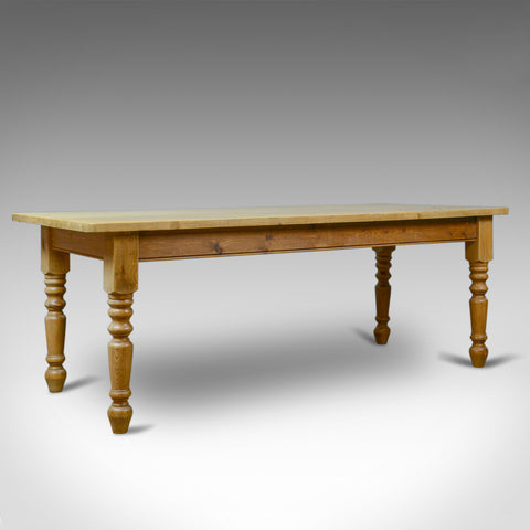 Antique Dining Table, English, Victorian, Pine, Seating 8-10, Country, c1900 - London Fine Antiques