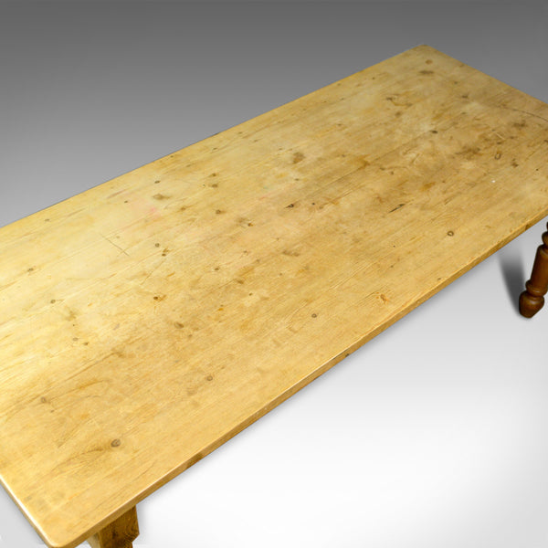 Antique Dining Table, English, Victorian, Pine, Seating 8-10, Country, c1900 - London Fine Antiques