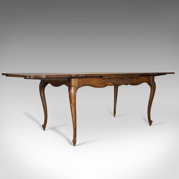 Antique Dining Table, Extending, Draw Leaf French Parquet, Seats Ten Early C20th - London Fine Antiques