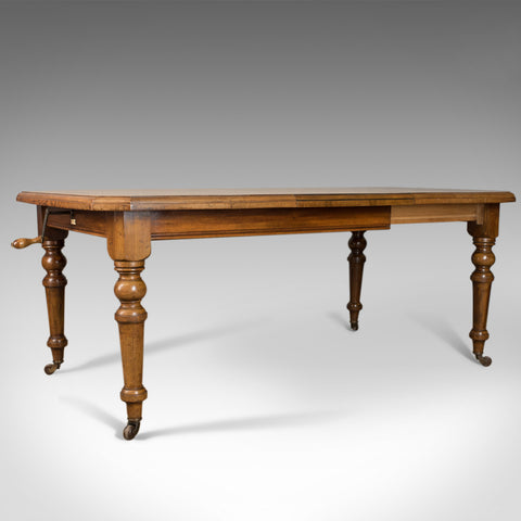 Antique Dining Table, Scottish, Oak, Extending, Seats Six, Matthew Lawson C.1900 - London Fine Antiques