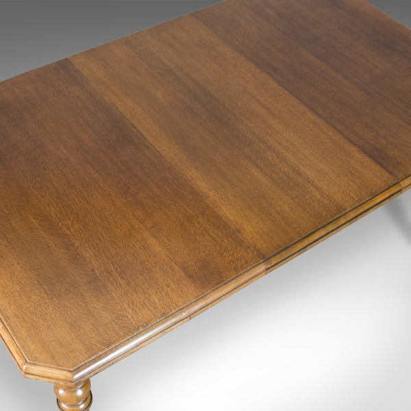 Antique Dining Table, Scottish, Oak, Extending, Seats Six, Matthew Lawson C.1900 - London Fine Antiques