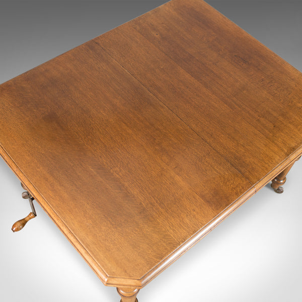 Antique Dining Table, Scottish, Oak, Extending, Seats Six, Matthew Lawson C.1900 - London Fine Antiques