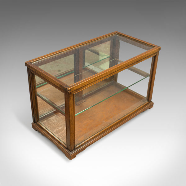 Antique Display Cabinet, Shop Fitting, English, Victorian, Oak Circa 1900 - London Fine Antiques