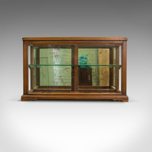 Antique Display Cabinet, Shop Fitting, English, Victorian, Oak Circa 1900 - London Fine Antiques