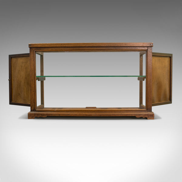 Antique Display Cabinet, Shop Fitting, English, Victorian, Oak Circa 1900 - London Fine Antiques
