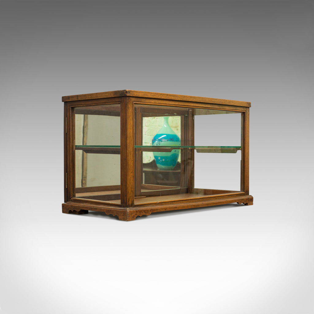 Antique Display Cabinet, Shop Fitting, English, Victorian, Oak Circa 1900 - London Fine Antiques