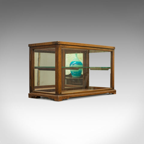 Antique Display Cabinet, Shop Fitting, English, Victorian, Oak Circa 1900 - London Fine Antiques