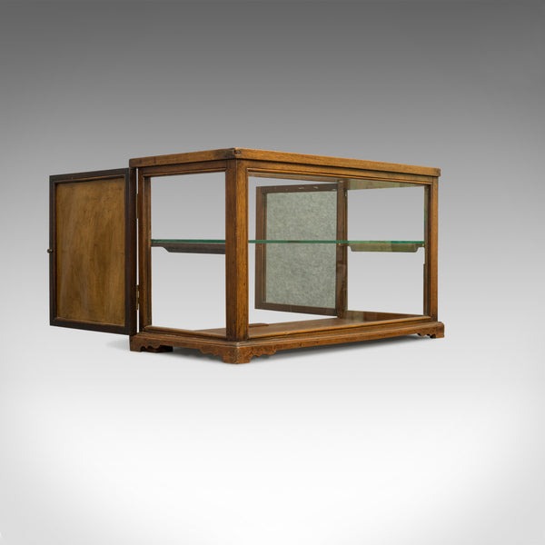Antique Display Cabinet, Shop Fitting, English, Victorian, Oak Circa 1900 - London Fine Antiques