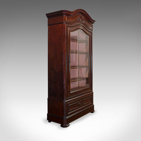 Antique Display Cabinet, Victorian, Flame Mahogany Vitrine, Circa 1850 - London Fine Antiques