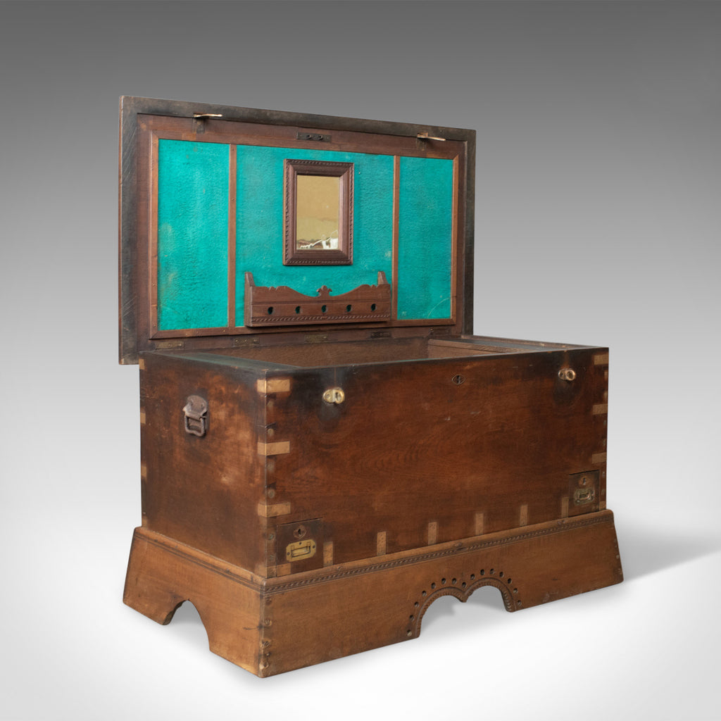 Antique Dowry Chest, Burmese, Teak, Trunk, 19th Century, Circa 1890 - London Fine Antiques