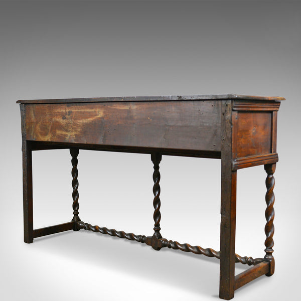 Antique Dresser Base, Early 18th Century, English, Oak, Sideboard, Circa 1700 - London Fine Antiques
