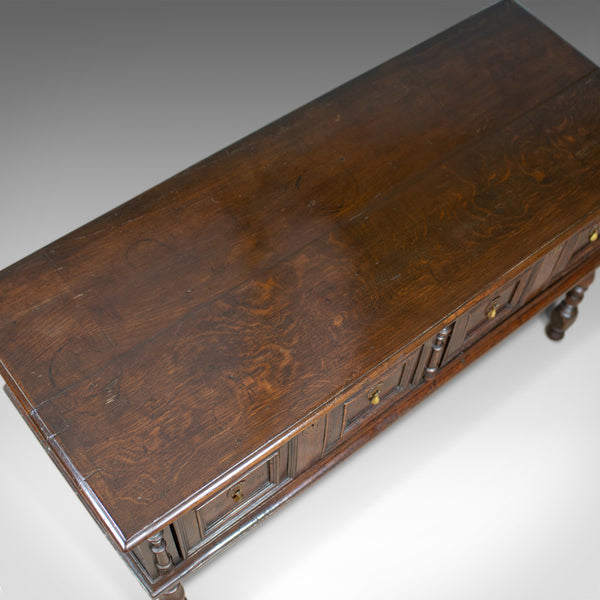 Antique Dresser Base, Early 18th Century, English, Oak, Sideboard, Circa 1700 - London Fine Antiques